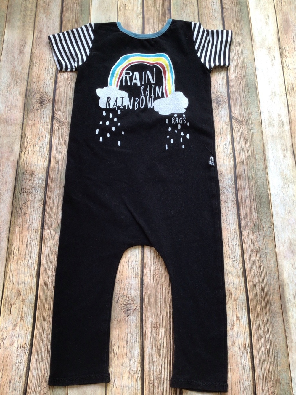 Rags Rain Rain Rainbows Romper